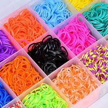 Carica l'immagine nel visualizzatore di Gallery, Queta 6800 Elastici Loom Nastri Box Fai da Te Braccialetti Kit con... - Ilgrandebazar