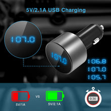 Carica l'immagine nel visualizzatore di Gallery, TECKNET Bluetooth FM Transmitter, Wireless Trasmettitore Radio con Argento - Ilgrandebazar