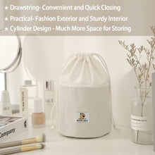 Carica l'immagine nel visualizzatore di Gallery, Dizdvizd Beauty Case da Viaggio per Donne , Borsa da Toilette, Trousse Trucchi Cosmetici Organizer - Beige