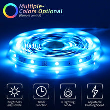 Carica l'immagine nel visualizzatore di Gallery, OUSFOT LED Striscia 5M RGB 150 LED, Strisce 5050 per Led - Ilgrandebazar
