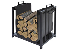 Carica l'immagine nel visualizzatore di Gallery, Contenitore di Legno da Camino 4164 50,5/37/50 cm - Ilgrandebazar