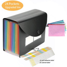 Carica l'immagine nel visualizzatore di Gallery, MonQi Cartella Portadocumenti con Coperchio, 24 Tasche, per 24 Tasche