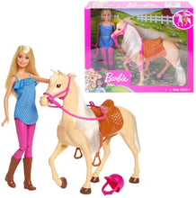 Carica l'immagine nel visualizzatore di Gallery, Barbie Bambola con Cavallo e Accessori, Multicolore, 3+ Anni, FXH13