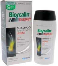 Carica l'immagine nel visualizzatore di Gallery, BIOSCALIN ENERGY - Shampoo Rinforzante con ATP e AJB da 200ml - CAPELLI UOMO