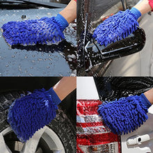 Carica l'immagine nel visualizzatore di Gallery, YuCool 4 pezzi in microfibra auto pulizia guanti da bagno con 2 asciugamani,... - Ilgrandebazar