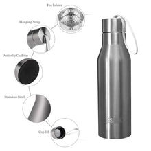 Carica l'immagine nel visualizzatore di Gallery, centtechi Bottiglia Termica Acciaio Inox,720ml 24 Ore Freddo 720ML, argento - Ilgrandebazar