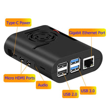 Carica l'immagine nel visualizzatore di Gallery, iuniker Case per Raspberry Pi 4, ABS 4...