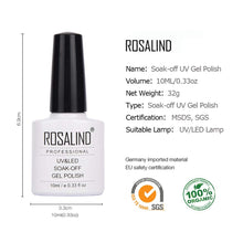 Carica l'immagine nel visualizzatore di Gallery, ROSALIND Smalto Semipermanente Base e Top Coat 10ml Smalti e - Ilgrandebazar