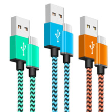 Carica l'immagine nel visualizzatore di Gallery, Yosou Cavo USB C [3 Pezzi /1m] Tipo C Nylon Intrecciata Rapida... - Ilgrandebazar