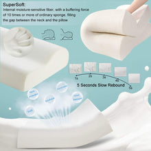 Carica l'immagine nel visualizzatore di Gallery, Joric Of Nature Findigit Cuscino Cervicale Memory Foam, Cuscino, Guanciale Bianco