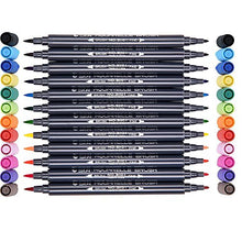 Carica l'immagine nel visualizzatore di Gallery, Beupro Set Pennarelli Acquerello, 12 a Colori Doppia Punta per... - Ilgrandebazar