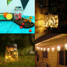 Carica l'immagine nel visualizzatore di Gallery, Luci Solari Giardino - 3 Pezzi Lampada Solare 30 LED, LED Bianco Caldo