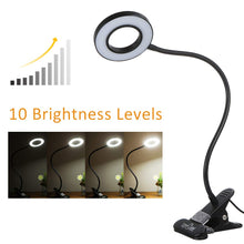 Carica l'immagine nel visualizzatore di Gallery, Lampada con Pinza,Tomshine LED da Tavolo a Clip Collo Nero - Ilgrandebazar