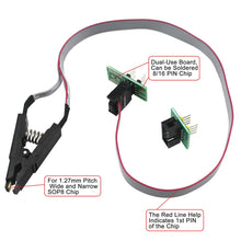 Carica l'immagine nel visualizzatore di Gallery, KeeYees SOP8 SOIC8 Test Clip per EEPROM 25CXX / + Programmatore - Ilgrandebazar