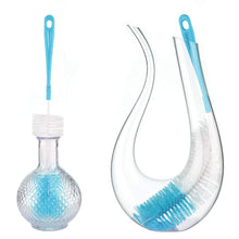 Carica l'immagine nel visualizzatore di Gallery, Qisan 4Pcs Set di Spazzole per la Pulizia delle Bottiglie Blue-4pcs