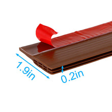 Carica l'immagine nel visualizzatore di Gallery, YOUSHARES porta guarnizione inferiore - autoadesiva sotto Sweep Marrone - Ilgrandebazar