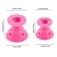 Carica l'immagine nel visualizzatore di Gallery, ZWOOS 30 Pcs Bigodini Silicone, Arricciacapelli, Senza Sforzo e Rosa