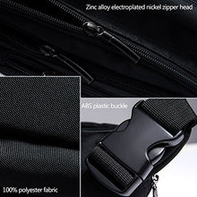 Carica l'immagine nel visualizzatore di Gallery, FREETOO Marsupio con 5 Tasche Bum Bag cintura regolabile Nero