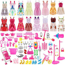 Carica l'immagine nel visualizzatore di Gallery, ASANMU 130 Pezzi Vestiti e Accessori per Bambole Dolls, Abito 130 - Ilgrandebazar