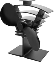 Carica l'immagine nel visualizzatore di Gallery, Valiant Ventola per stufa con alimentazione a calore FAN, FIR362 Satin Black - Ilgrandebazar