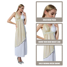 Carica l'immagine nel visualizzatore di Gallery, EraSpooky Costumi Costume da Dea Greco Antico one size, Bianco 2 - Ilgrandebazar