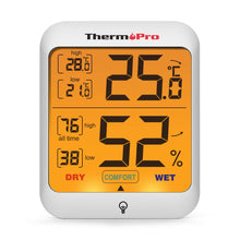 Carica l'immagine nel visualizzatore di Gallery, ThermoPro TP53 Termometro Igrometro Interno Misuratore di Small, White - Ilgrandebazar