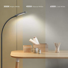 Carica l'immagine nel visualizzatore di Gallery, Lampada da Pavimento a Stelo in LED, Paralume Classico Semplice Black - Ilgrandebazar