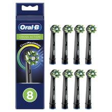 Carica l'immagine nel visualizzatore di Gallery, Oral-B CrossAction Testine di Ricambio per Spazzolino Elettrico Edizione Nera con Tecnologia CleanMaximiser, Confezione da 8 Pezzi 8 Testine