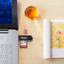 Carica l'immagine nel visualizzatore di Gallery, Vanja Lettore di Schede Memoria SD/Micro SD, Adattatore Black-Card Reader - Ilgrandebazar