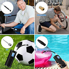 Carica l'immagine nel visualizzatore di Gallery, VEEAPE - Pompa elettrica digitale per pneumatici con batteria da 2000 mAh,...