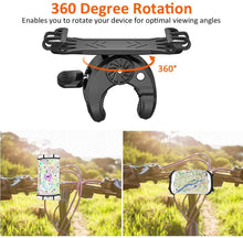 Carica l'immagine nel visualizzatore di Gallery, Vobon Supporto Bici Smartphone, Porta Cellulare 360° Rotabile Nero - Ilgrandebazar