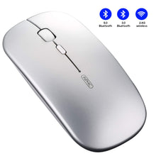Carica l'immagine nel visualizzatore di Gallery, INPHIC Mouse Bluetooth, Wireless Bluetooth Ricaricabile Argento - B - Ilgrandebazar