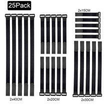 Carica l'immagine nel visualizzatore di Gallery, Fascette Velcro,Fascette Cavi, 25pcs fascette per cavi riutilizzabili... - Ilgrandebazar