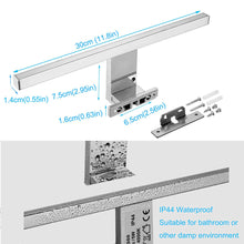 Carica l'immagine nel visualizzatore di Gallery, Lampada da Specchio a LED per Bagno 5W 30cm 400LM Azhien,Bianco Neutra 4000K... - Ilgrandebazar