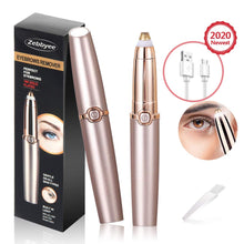 Carica l'immagine nel visualizzatore di Gallery, Epilatore Sopracciglia Donna, Flawless Indolore Brows Trimmer, LED x1., Oro - Ilgrandebazar