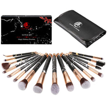 Carica l'immagine nel visualizzatore di Gallery, Pennelli Make Up gee-rgeous 16 pz Magic marmo sintetico premium black - Ilgrandebazar
