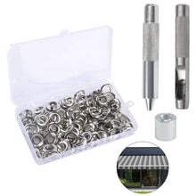 Carica l'immagine nel visualizzatore di Gallery, 100Pz Occhiello Strumento Kit Nahuaa Grommet Occhielli 12mm Occhielli... - Ilgrandebazar