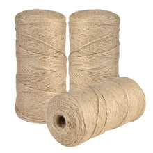 Carica l'immagine nel visualizzatore di Gallery, Jerbro 3 Pezzi Naturale Iuta Spago, Rocchetto per Appendere Etichette in... - Ilgrandebazar