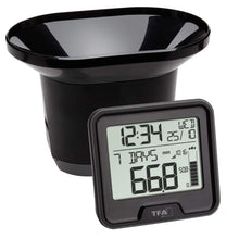 Carica l'immagine nel visualizzatore di Gallery, TFA Dostmann Drop 47.3005.01 - Pluviometro Wireless con Temperatura Nero - Ilgrandebazar