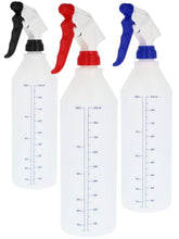 Carica l'immagine nel visualizzatore di Gallery, com-four® Flacone Spray 3X in Vari 03 Pezzi - 900 Ml Rosso / Blu / Nero - Ilgrandebazar