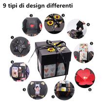 Carica l'immagine nel visualizzatore di Gallery, Amycute Explosion Box,Scatola Sorpresa Creativa DIY Scrapbook Fatto a Nero - Ilgrandebazar