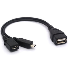 Carica l'immagine nel visualizzatore di Gallery, Micro USB Cavo Splitter OTG Enhancer Power 2.0 A Femmina a Micro... - Ilgrandebazar