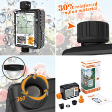 Carica l'immagine nel visualizzatore di Gallery, CROSOFMI Irrigatore Giardino Timer per Irrigazione Batteria Automatica Programmatore Centralina Irrigazione Ampio Schermo da 3 Pollici 1 programma