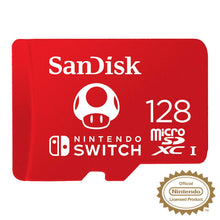 Carica l'immagine nel visualizzatore di Gallery, SanDisk MicroSDXC UHS-I Scheda per Nintendo Switch 128 128 GB, Rosso (Red)