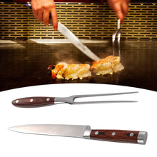 Carica l'immagine nel visualizzatore di Gallery, Barbecue Fork Tool Set Coltello in acciaio inox Carving Outdoor... - Ilgrandebazar