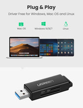 Carica l'immagine nel visualizzatore di Gallery, UGREEN USB 3.0 Lettore Schede SD TF Card Reader 5Gbps, Adattatori per schede... - Ilgrandebazar