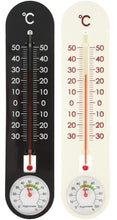 Carica l'immagine nel visualizzatore di Gallery, com-four® termometro 2X per Interno ed Esterno - 2 Pezzi - Termoigrometro - Ilgrandebazar