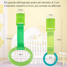 Carica l'immagine nel visualizzatore di Gallery, Rovtop 10 Pezzi Anelli Box Bambini, per Culla 9 CM di Diametro, Verde - Ilgrandebazar