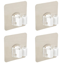 Carica l'immagine nel visualizzatore di Gallery, Irich 4 Pezzi Muro Montato Mop Holder, Scopa Rastrelliere, Autoadesiva Ganci...
