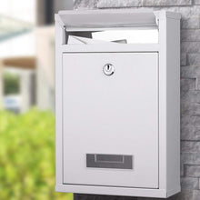 Carica l'immagine nel visualizzatore di Gallery, Bakaji Cassetta Postale da Parete in Acciaio Inox Buca Lettere per Bianco - Ilgrandebazar